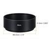 Picture of PATIKIL 55mm Lens Hood, Standard Focus Frosted Surface Anti-reflective Inside Hood with 58mm Lens Cap and Cloth for Camera Lens, Black for Nikon, for Fujifilm, for Pentax, for Leica