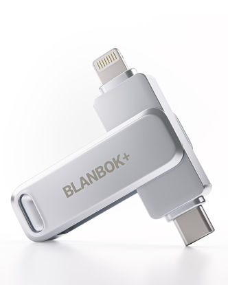 Picture of MFi Certified 256GB Flash Drive for iPhone Photo Stick, USB Thumb Drive Memory Stick High Speed USB Drive Photo Storage for iPhone USB Stick Compatible for iPhone/iPad/Android/PC