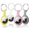 Picture of ThingsBag Apple AirTags 4 Pack Case Keychain Silicone Apple Air Tags Holder Item Finders Accessories Comes with Metal Snap Airtags Keyring Case 4 Pack