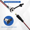 Picture of Seamaka 6pack 5.5 x 2.1 mm DC Power Jack Socket and Female DC Threaded Barrel Jack Panel Adapter,with Dustproof Plug O-P-036-N