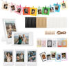 Picture of HIYQIN 11 in 1-2x3 Photo Accessories Bundle for Instax Mini Film (54x86mm), for Fujifilm Instax Mini Photo Frames, Magnet Frames, Stickers, Hanging Paper Frames - Frosted Clear