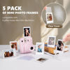 Picture of HIYQIN 11 in 1-2x3 Photo Accessories Bundle for Instax Mini Film (54x86mm), for Fujifilm Instax Mini Photo Frames, Magnet Frames, Stickers, Hanging Paper Frames - Frosted Clear