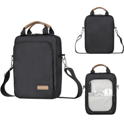 Picture of Kailaien 7-9 Inch Tablet Sleeve Bag, Ipad Bag for iPad Mini 6/5/4/3/2,Samsung Galaxy Tab A7 Lite 8.7" / Tab A 8.0",Kindle 2022/10/9/8/7/6,eReader,with Removable Shoulder Strap (Black)