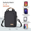 Picture of Kailaien 7-9 Inch Tablet Sleeve Bag, Ipad Bag for iPad Mini 6/5/4/3/2,Samsung Galaxy Tab A7 Lite 8.7" / Tab A 8.0",Kindle 2022/10/9/8/7/6,eReader,with Removable Shoulder Strap (Black)