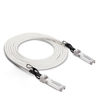 Picture of [White] Colored 10G SFP+ DAC Cable - Twinax SFP Cable for Cisco SFP-H10GB-CU2M, Ubiquiti UniFi, Fortinet, Supermicro, Netgear, Mikrotik, ZTE Devices, 2-Meter(6.5ft)
