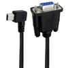 Picture of MTUERANC USB to RS232 Serial Adapter, USB Mini 5 Pin Male to DB9 9 Pin Female Serial Converter Cable 1.8M/6Feet (Right Angle Mini USB to RS232 Serial)