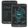 Picture of [2 Pack] TIQUS 9.25 Inch LCD Writing Tablet Pad Ewriter Electronic Board and MeMO Notes for and Adults at Home School and Office Middle Stylus [Black]