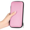 Picture of iMangoo Shockproof Carrying Charger Case Hard Protective EVA Impact Resistant Power Bank Pouch Small Electronics Organizer Cable Accessory Travel Essentials for Women, Size 6.5''x3.2''x1'',Pink