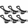 Picture of AYECEHI 6 Pack 90 Degree Right Angle SATA III 6.0 Gbps Cable (SATA 3 Cable) with Locking Latch Black - 12 Inches for SATA HDD, SSD, CD Driver, CD Writer