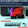 Picture of FD Wireless Keyboards and Mouse Combo - 2.4GHz USB Cordless, Cute Wireless Keyboard Round Keys, Quiet and Slim Set for Laptop, Computer, TV and Mac - Indigo Blue Colorful