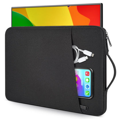 Picture of Portable Monitor Case 15.6 Inch, Protective Carrying Sleeve for MNN ForHelp KYY ARZOPA InnoView VILVA COOLHOOD ViewSonic HotYeah UPERFECT KOORUI QQH Zenscreen 15.6" Portable Monitor Computer Bag,Black