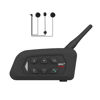 Picture of MIMIRACLE V4 Plus Motorcycle Helmet Bluetooth Intercom Headset, Up to 4 Riders 1500M IP65 Waterproof Motorbike Communication System for Skiing/ATV/Off Road -1 Pack