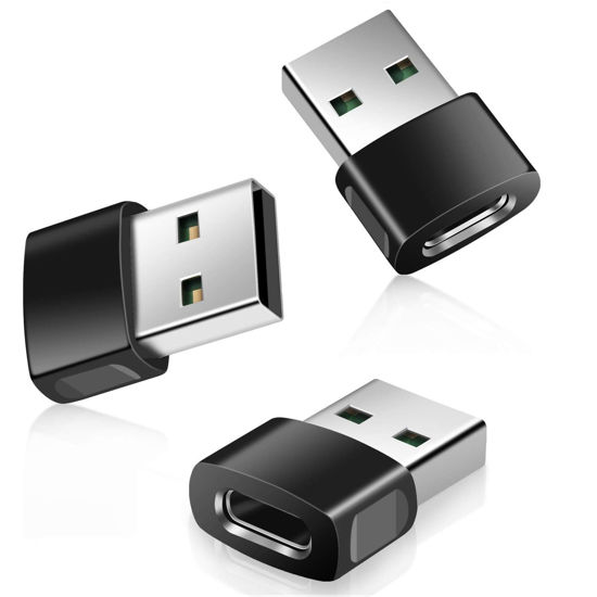 Picture of Basesailor iPhone 16 Pro Max Car Adapter 3Pack,USB to USBC Charger Converter Type C Female to A Male for New iPhone 15 14 13 Plus,Apple Watch 10,Airpods 4,iPad Mini 7 Air 5,Samsung Galaxy S25 S24 A54