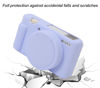 Picture of Pocoukate Camera Case for Sony ZV-1, ZV1 Camera Case Digital Camera Anti-Scratch Slim Fit Soft DSLR Camera Sleeve with Tempered Glass Protective Screen Protector for Sony ZV-1 - Lilac