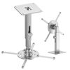 Picture of Perfectisan Wall Ceiling Projector Mount, Porous Holes Portable Height Adjustable Projector Stand Bracket Holder for Office, Home, Stage, Studio - Aluminum Alloy Material, Load 55 lbs - Silver