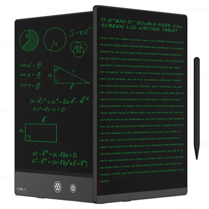 Picture of Ksequ LCD Writing Tablet for Adults- 10.5″ LCD Writing Tablet,Double-Sided Full Screen,Digital Notepad for School,Office,Home,Erasable,Reusable