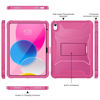 Picture of Soke Case for iPad 10th Generation 10.9-inch 2022, with Built-in Screen Protector and Kickstand, Rugged Full Body Protective Cover for New Apple iPad 10.9 Inch - Hot Pink