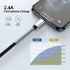 Picture of Cabepow 15 FT Extra Long iPhone Charger Cord,[Apple MFi Certified] Long Apple Lightning Cable 5M,2.4A Nylon Braided iPhone Fast Charging Cord for iPhone 14/14pro/13/12/11/11Pro/X/XS/XR/XS Max/8/7