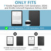 Picture of KBCASE Case for 7" Kindle Paperwhite (12th Generation-2024) and Kindle Colorsoft Signature Edition, Slim Smart Cover with Auto Wake/Sleep for Kindle Paperwhite 2024 (Black)