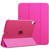 Picture of MoKo Case for iPad 10th Generation 2022, Slim Stand Hard PC Translucent Back Shell Smart Cover Case for iPad 10th Gen 10.9 inch 2022, Support Touch ID, Auto Wake/Sleep,Bright Pink