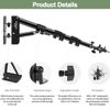 Picture of Wellmaking Wall Mount Triangle Boom Arm 39.37inch/100cm, Ring Light Mount Support 180°Flexible Rotation Comes with Tilt Swivel Mount for Studio Video Light, Monolight, Photography, Softbox, Reflector