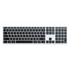 Picture of Satechi Slim X3 Bluetooth Backlit Keyboard with Numeric Keypad - Illuminated Keys & Multi-Device Sync - for M2/ M1 MacBook Pro/Air, M2/ M1 iPad Pro/Air, M2 Mac Mini, iMac M1 - Silver