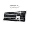 Picture of Satechi Slim X3 Bluetooth Backlit Keyboard with Numeric Keypad - Illuminated Keys & Multi-Device Sync - for M2/ M1 MacBook Pro/Air, M2/ M1 iPad Pro/Air, M2 Mac Mini, iMac M1 - Silver