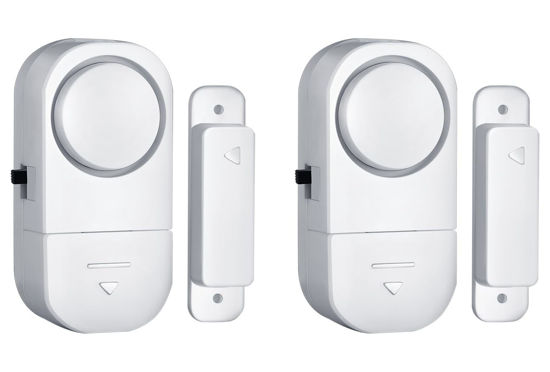 Picture of Door Window Alarm, 90DB Door Alarms for Kids Safety, Door Window Burglar Alarm-Window Pool Alarms for Home Security (2 Pack)