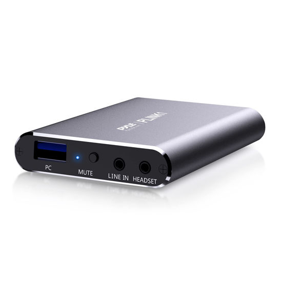 Picture of PyleUsa Capture Card - Full HD 1080p 4K HDMI-to-USB Audio-Video Via DSLR Camcorder Action Cam, Ultra Low Latency, Record to Computer for Gaming, Streaming, Conference or Live Broadcasting - PLINK1