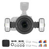 Picture of Godox MF12-K2 Macro Flash Kit, Two-Light Kit 2.4G TTL Flash with Built-in Lithium Battery to Cover 500 Flashes and Recycle in 0.01-1.7 Sec for Macro Shooting, Portrait Shooting, Jewelry Shooting