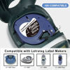 Picture of 5 X White on Black Tape Replacement for Dymo Label Maker Refills Plastic 12mm X 3m Compatible with Dymo Letratag Refills for Letra tag LT100H LT100T QX50 Label Maker Tape