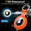 Picture of 4 Pack,IPX8 Waterproof Airtag Holder for Apple Air Tags with Air Tag Keychain,Shockproof GPS Cover [Anti-Scratch] [PC+Silicone] Air-Tag Item Finders Case for Pets,Luggage-Blue/Pink/Orange/Rose Red