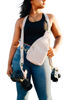 Picture of rr ruby+rae The Duo Camera Harness & Crossbody Bag - Double Camera Harness with Removable Crossbody Bag, Vegan Leather, Protective Suede Interior, Gray