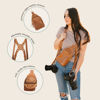 Picture of rr ruby+rae The Duo Camera Harness & Crossbody Bag - Double Camera Harness with Removable Crossbody Bag, Vegan Leather, Protective Suede Interior, Gray