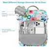 Picture of Dadanism 9-11 Inch Tablet Sleeve Bag Carrying Case with Shoulder Strap for iPad 10th Gen 10.9", iPad 9/8/7th 10.2", iPad Air 11", iPad Pro 11", iPad Air 5/4, Galaxy Tab A9+ Plus 11", Grass+Flower