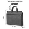 Picture of XGalarryo Document Bag, Portable Briefcase with Zipper, Oxford Laptop Bag with Handle, File Bag with 2 Compartments for School Office Business, Storage Bag for Document Folder A4 Laptop (Grey)