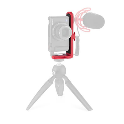 Picture of JOBY Vert 3K, L-Bracket for Photos and Videos, Combinable with GorillaPod 3K Kit, Table Tripod for Mirrorless and CSC Cameras, Vlogging Camera, Youtuber and TIK Toker Content Creation,Red,JB01684-BWW
