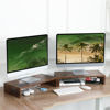 Picture of TEAMIX 2 Pack Monitor Stand Riser-20 inch, Wood Monitor Stand, Desktop Organizer TV/Screen/PC/Printer/Laptop Riser, Computer Stand with Keyboard Organizer Desktop Stand, Monitor Riser