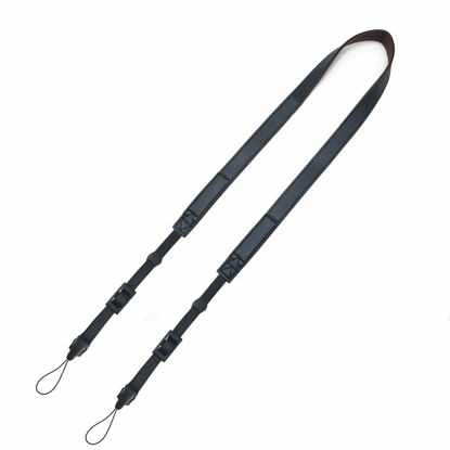 Picture of CHMETE Camera Neck Strap Leather Black