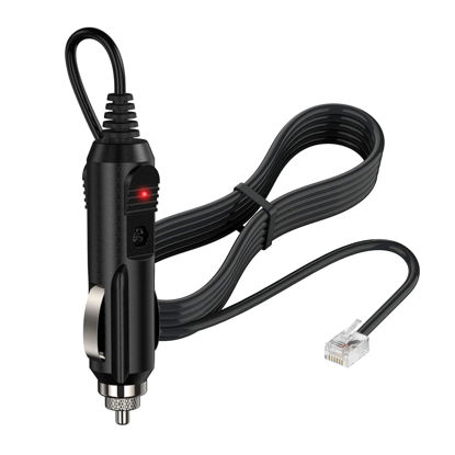 Picture of EWAY 12V Radar Detector Power Cable RJ11, Replacement Radar Detectors Car Charger Adapter RJ11 Plug Power Supply Cord for Escort Beltronics Uniden & More Radar Detector w/RJ-11 Telephone Connector