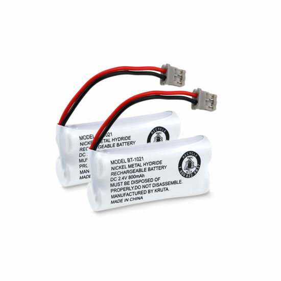 Picture of Kruta BT-1021 BBTG0798001 Compatible with Uniden BT-1021 BT1021 BT-1008 BT-1016 BT-1025 2.4V 800mAh Cordless Handset Phone Rechargeable Replacement Battery