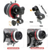 Picture of FOTGA Mini Follow Focus with A/B Stops & 15mm Rod Clamp, Gear Ring Belt & Extension Arm KIT for DSLR/Mirrorless Camera, Camera Cage Rig