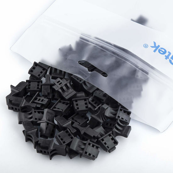 Picture of 10Gtek RJ45 Dust Cover, Anti-Dust Cap for RJ45 Port, Dust Cap - Ethernet/LAN Port Protector/Blocker, Port Protector for Switch/Network Cards/Router/Media Converters, PVC, 50 Pack