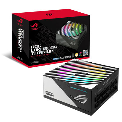 Picture of ASUS ROG Loki SFX-L 1200W Titanium PSU (Fully Modular Power Supply, 80+ Titanium, 120mm PWM ARGB Fan, Aura Sync, ATX 3.0 Compatible, PCIe 5.0 Ready, 10 Year Warranty)