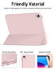 Picture of Aoub for iPad 10th Generation Case 10.9 inch 2022 with Pencil Holder, Smart Trifold Stand Case with Slim Soft TPU Back Shell Cover for iPad 10th Gen, Support Touch ID, Auto Wake/Sleep, Pink