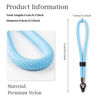 Picture of VOVMOEYA Camera Wrist Strap Rope,Camera Hand Strap Compatible with Fujifilm XT5 XH2S Nikon Z30 Z50 Canon EOS R6 R10 R50 Sony A6700 A6400 A6000 A7C II A7IV DSLR Camera - Blue
