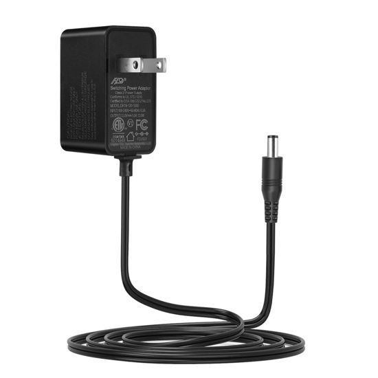 Picture of Tonton 12V 1A 10FT Power Supply Adapter, AC 100-240V to DC 12V 1A Adapter Power Cord Supply 5.5mm x 2.1mm Plug for LED Light Strip, CCTV Camera, DVR, NVR, Router, Printer, Webcam etc [UL & FCC Listed]