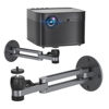Picture of Liboer Foldable Projector Wall Mount Universal Adjustable Ceiling Wall Projector Mount Aluminum Alloy Projectors Stand,1/4" and M6 Screw Size (Foldable Wall Mount)