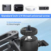 Picture of Liboer Foldable Projector Wall Mount Universal Adjustable Ceiling Wall Projector Mount Aluminum Alloy Projectors Stand,1/4" and M6 Screw Size (Foldable Wall Mount)