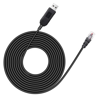 Picture of Hodeoo USB to RJ11 Radar Detector Power Cable,DC5V-12V Power Cable Replacement for Escort, Uniden, Radenso XP, Beltronics & Whistler Radar Detectors (13FT Length)